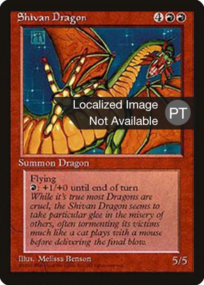 Shivan Dragon [Fourth Edition (Foreign Black Border)] 