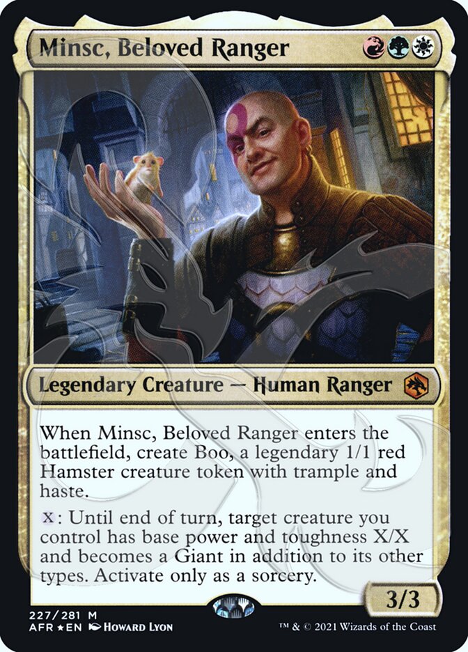 Minsc, Beloved Ranger (Ampersand Promo) [Dungeons & Dragons: Adventures in the Forgotten Realms Promos] 