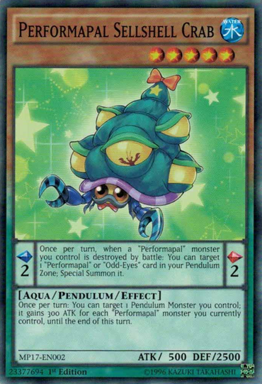 Performapal Sellshell Crab [MP17-EN002] Common 