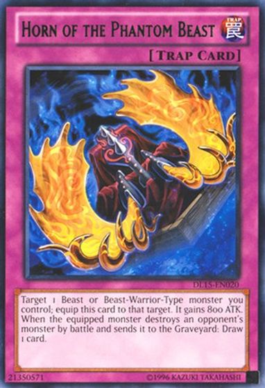 Horn of the Phantom Beast (Purple) [DL15-EN020] Rare 