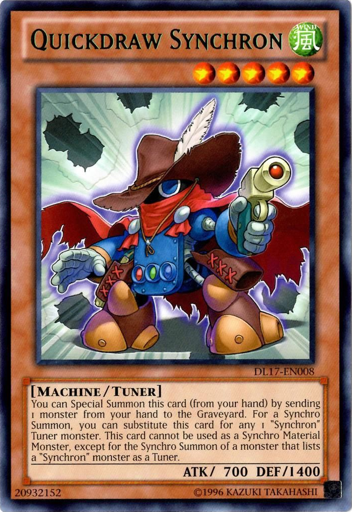 Quickdraw Synchron (Green) [DL17-EN008] Rare 