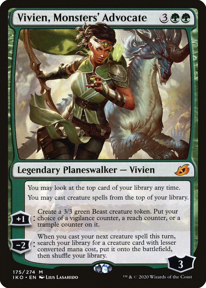 Vivien, Monsters' Advocate (Promo Pack) [Ikoria: Lair of Behemoths Promos] 