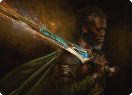 Anduril, Flame of the West Art Card [The Lord of the Rings: Tales of Middle-earth Art Series] 