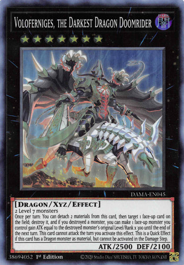 Voloferniges, the Darkest Dragon Doomrider [DAMA-EN045] Super Rare 