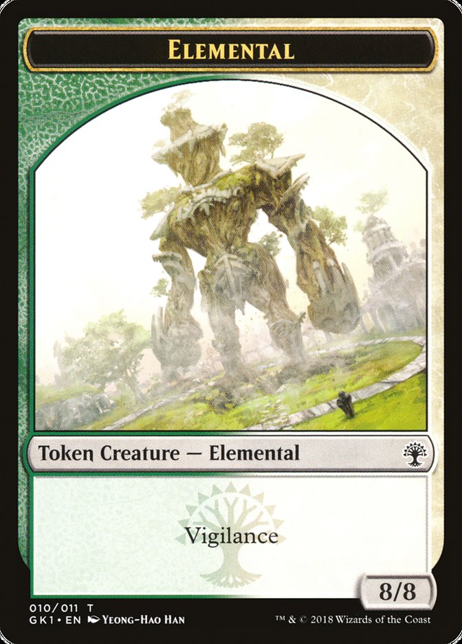 Elemental // Centaur Double-Sided Token [Guilds of Ravnica Guild Kit Tokens] 