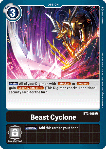 Beast Cyclone [BT3-106] [Release Special Booster Ver.1.5]