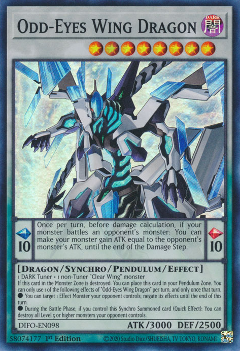 Odd-Eyes Wing Dragon [DIFO-EN098] Super Rare 
