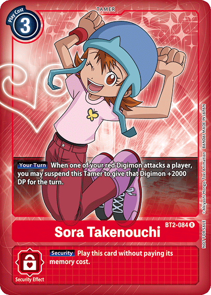 Sora Takenouchi [BT2-084] (Buy-A-Box Promo) [Release Special Booster Ver.1.0 Promos] 