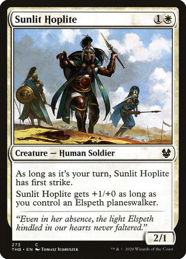 Sunlit Hoplite [Theros Beyond Death] 