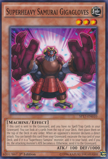 Superheavy Samurai Gigagloves [SP17-EN010] Common 