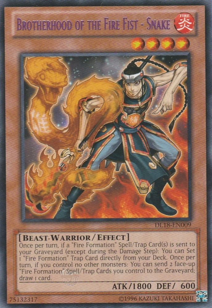 Brotherhood of the Fire Fist - Snake (Purple) [DL18-EN009] Rare 