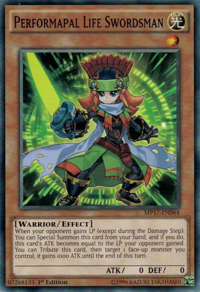 Performapal Life Swordsman [MP17-EN064] Common 