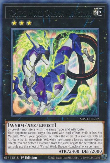 Virtual World Dragon - Longlong [MP21-EN222] Rare 