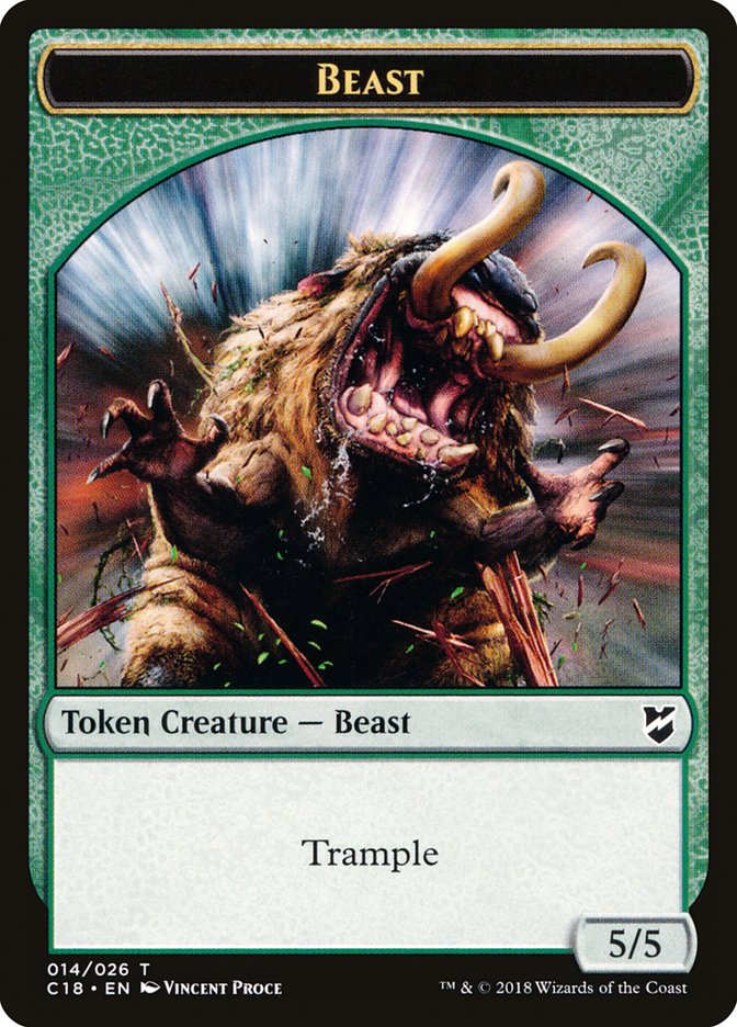 Beast Token (014/026) [Commander 2018 Tokens] 