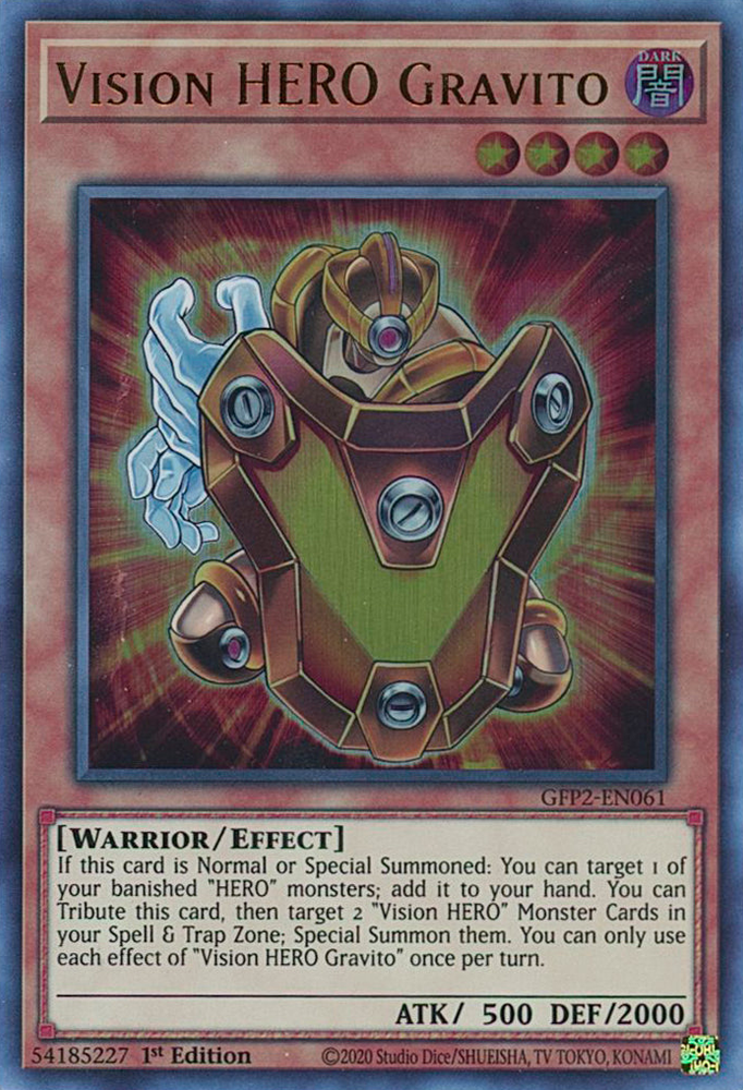 Vision HERO Gravito [GFP2-EN061] Ultra Rare 