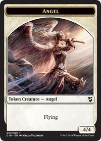 Angel // Cat Double-Sided Token [Commander 2018 Tokens] 