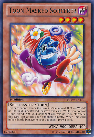 Toon Masked Sorcerer [LCYW-EN110] Rare 