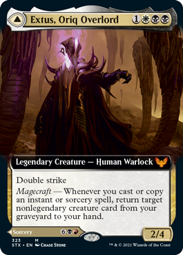 Extus, Oriq Overlord // Awaken the Blood Avatar (Extended Art) [Strixhaven: School of Mages] 