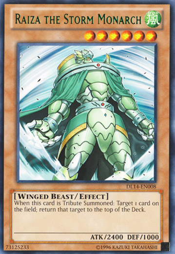 Raiza the Storm Monarch (Green) [DL14-EN008] Rare 