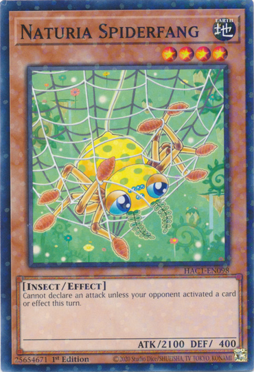 Naturia Spiderfang (Duel Terminal) [HAC1-EN098] Common 