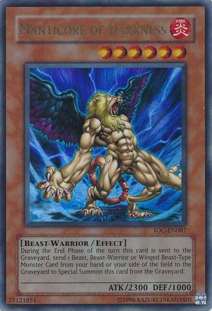 Manticore of Darkness [IOC-EN067] Ultra Rare 