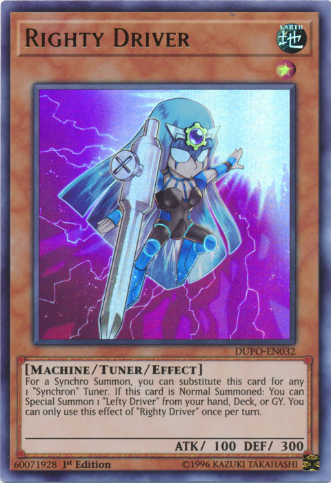 Righty Driver [DUPO-EN032] Ultra Rare 