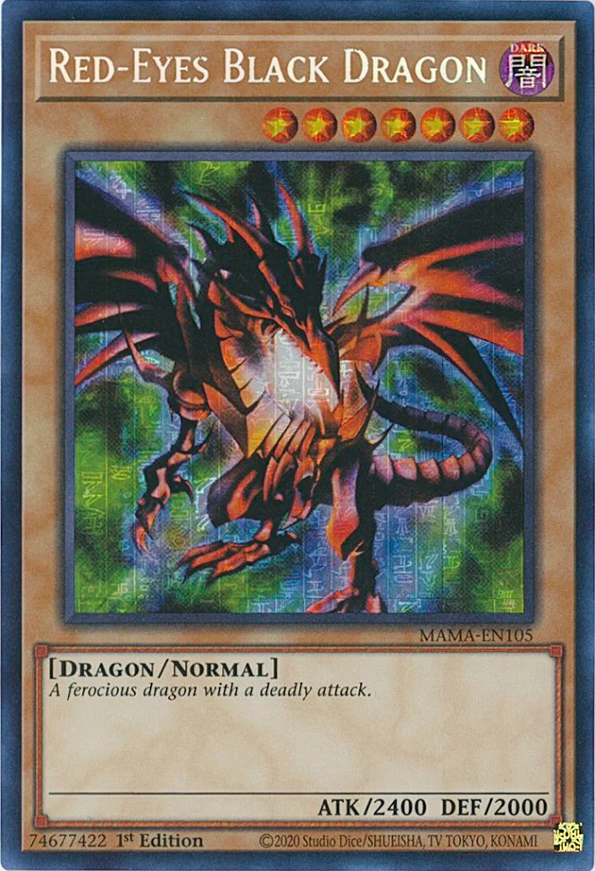 Red-Eyes Black Dragon [MAMA-EN105] Secret Pharaoh's Rare 