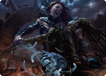 Olivia's Midnight Ambush Art Card [Innistrad: Midnight Hunt Art Series] 