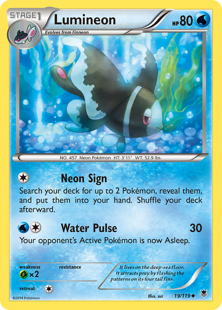 Lumineon (19/119) [XY: Phantom Forces]