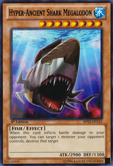 Hyper-Ancient Shark Megalodon [BP02-EN121] Mosaic Rare 