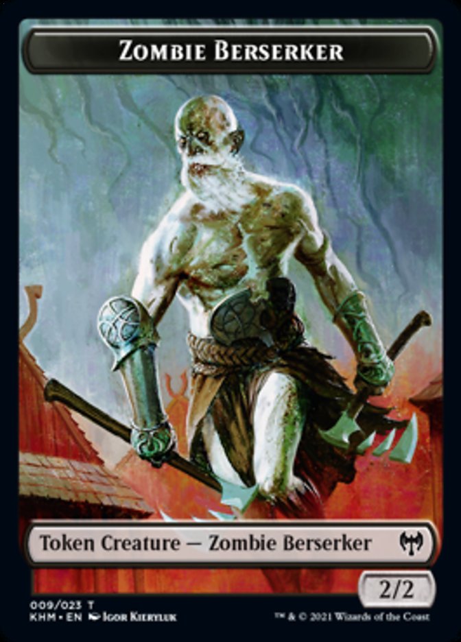 Zombie Berserker Token [Kaldheim Tokens] 