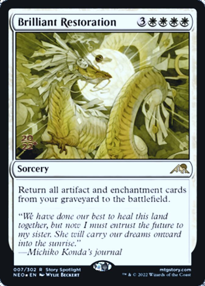 Brilliant Restoration [Kamigawa: Neon Dynasty Prerelease Promos] 