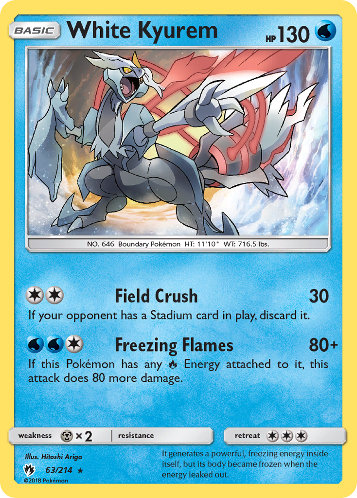 White Kyurem (63/214) [Sun & Moon: Lost Thunder]