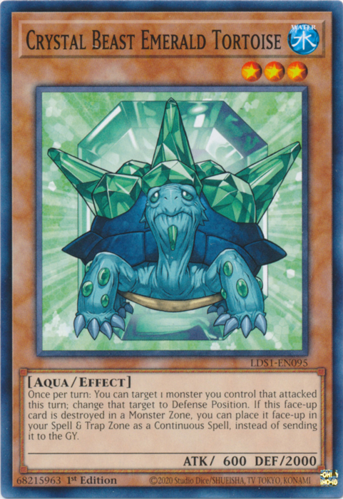 Crystal Beast Emerald Tortoise [LDS1-EN095] Common 