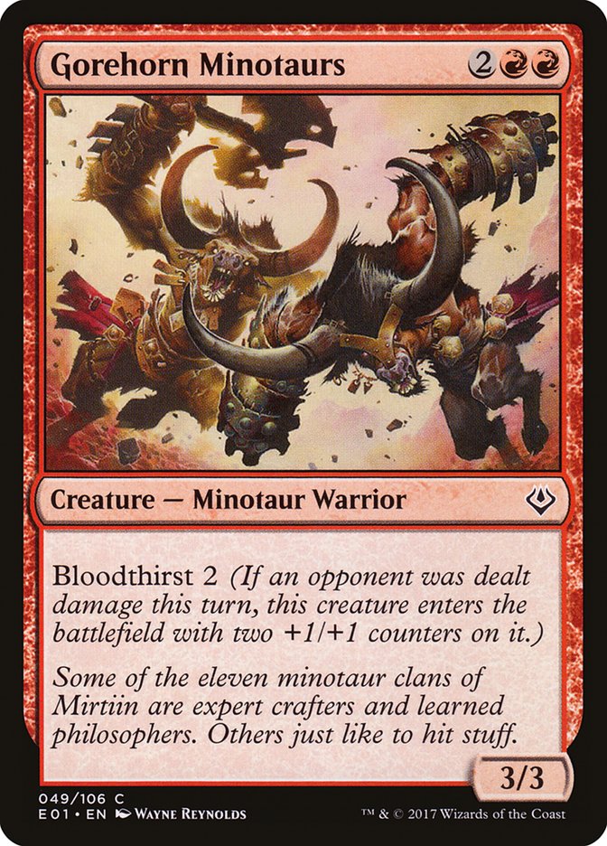 Gorehorn Minotaurs [Archenemy: Nicol Bolas] 