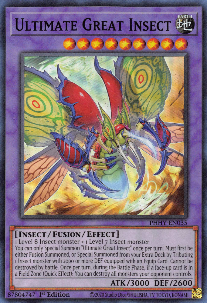 Ultimate Great Insect [PHHY-EN035] Super Rare 