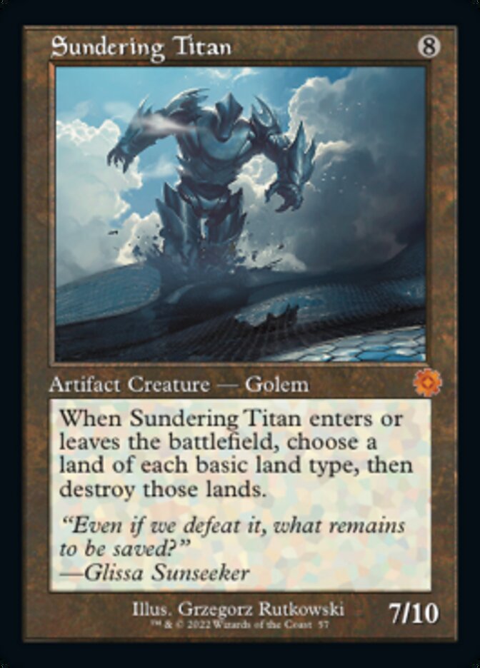 Sundering Titan (Retro) [The Brothers' War Retro Artifacts] 