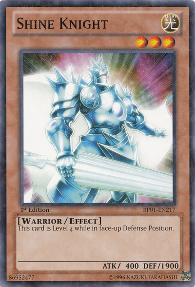 Shine Knight [BP01-EN217] Starfoil Rare 