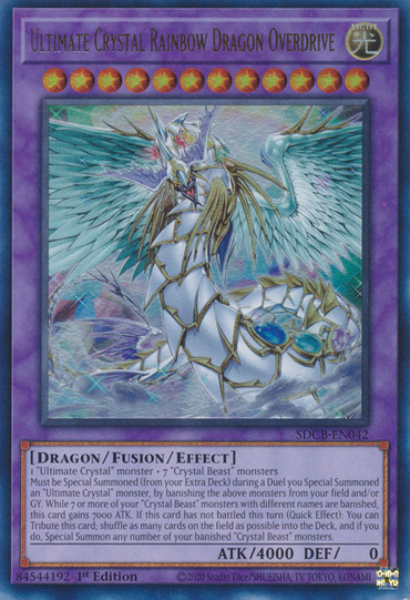 Ultimate Crystal Rainbow Dragon Overdrive [SDCB-EN042] Ultra Rare 