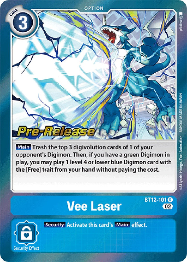 Vee Laser [BT12-101] [Across Time Pre-Release Cards]