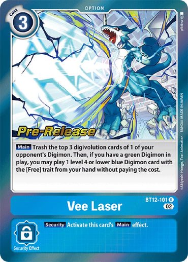 Vee Laser [BT12-101] [Across Time Pre-Release Cards] 