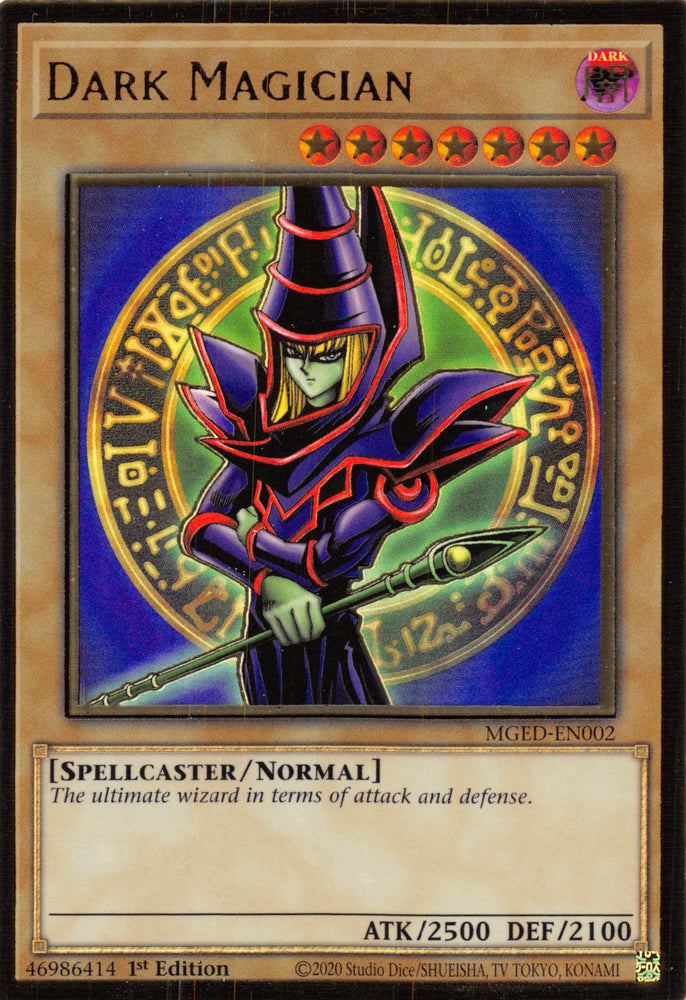 Dark Magician (Alternate Art) [MGED-EN002] Gold Rare 
