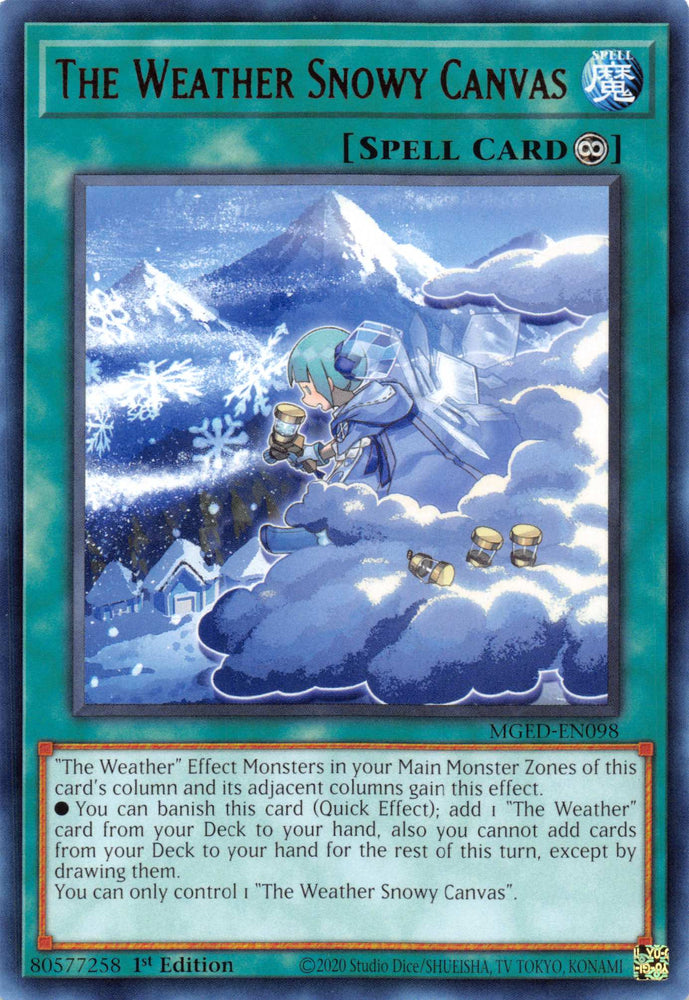 The Weather Snowy Canvas [MGED-EN098] Rare 