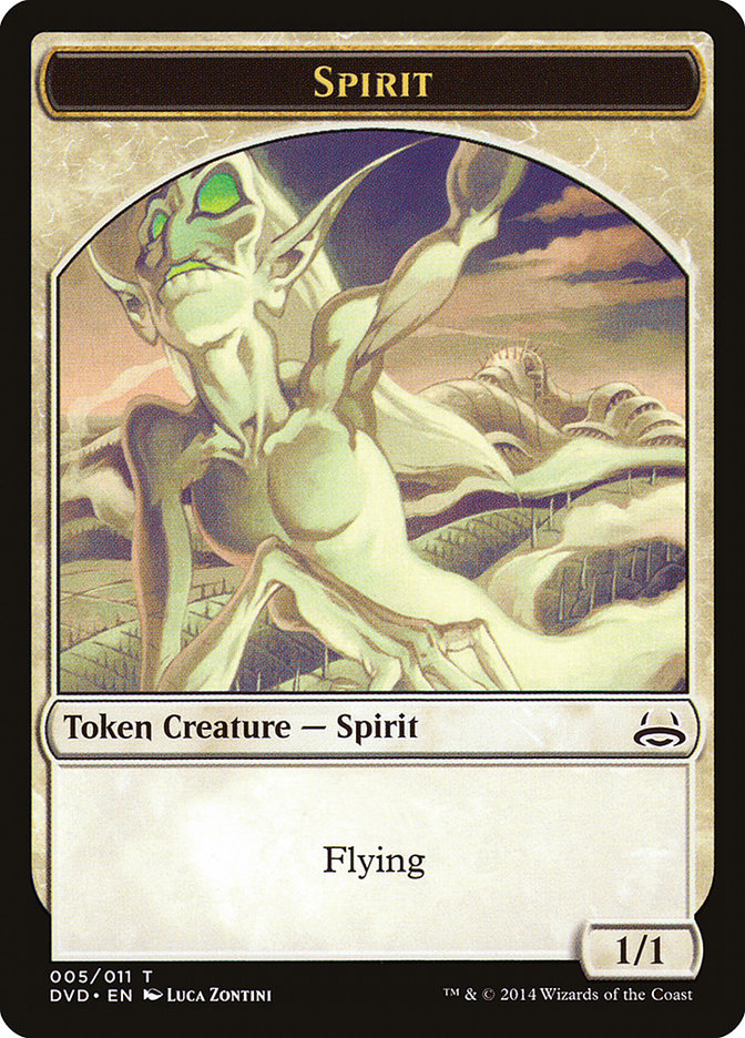 Spirit Token (Divine vs. Demonic) [Duel Decks Anthology Tokens] 