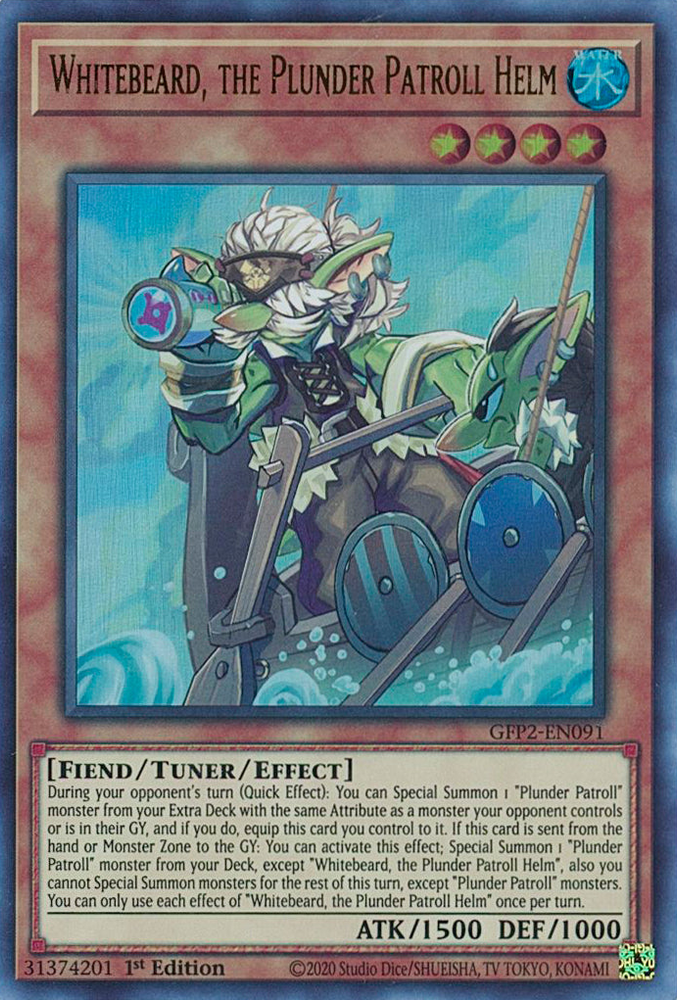 Whitebeard, the Plunder Patroll Helm [GFP2-EN091] Ultra Rare 