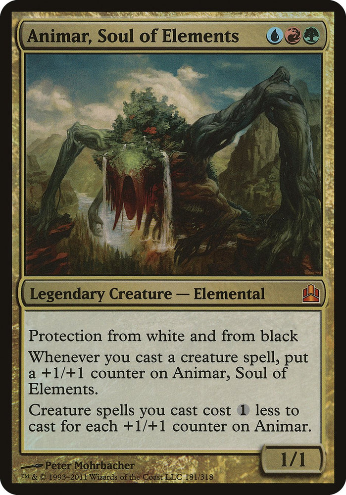 Animate, Soul of Elements (Oversized) [Commander 2011 Oversized] 