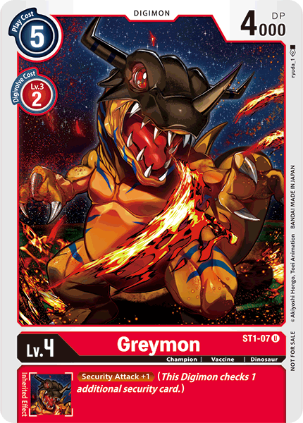Greymon [ST1-07] (Alternate Art) [Starter Deck: Gaia Red] 