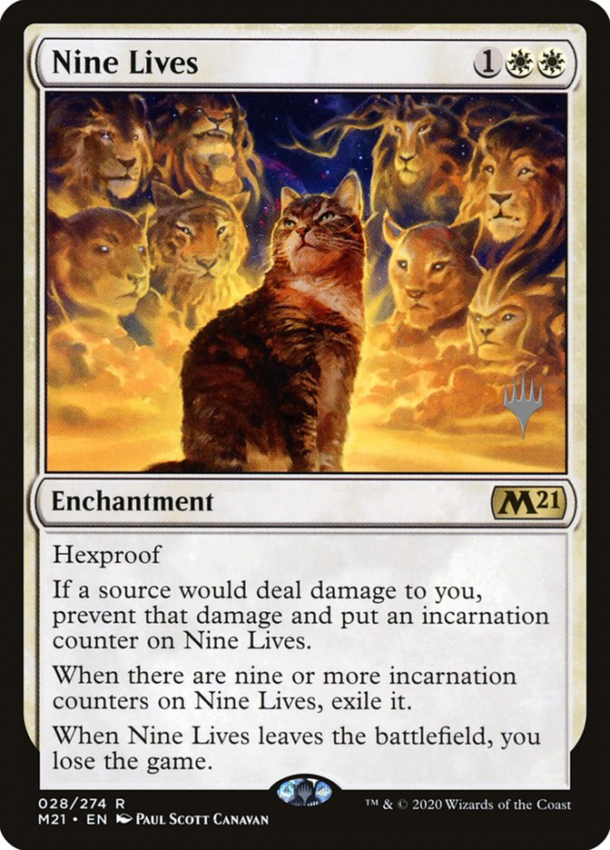 Nine Lives (Promo Pack) [Core Set 2021 Promos] 