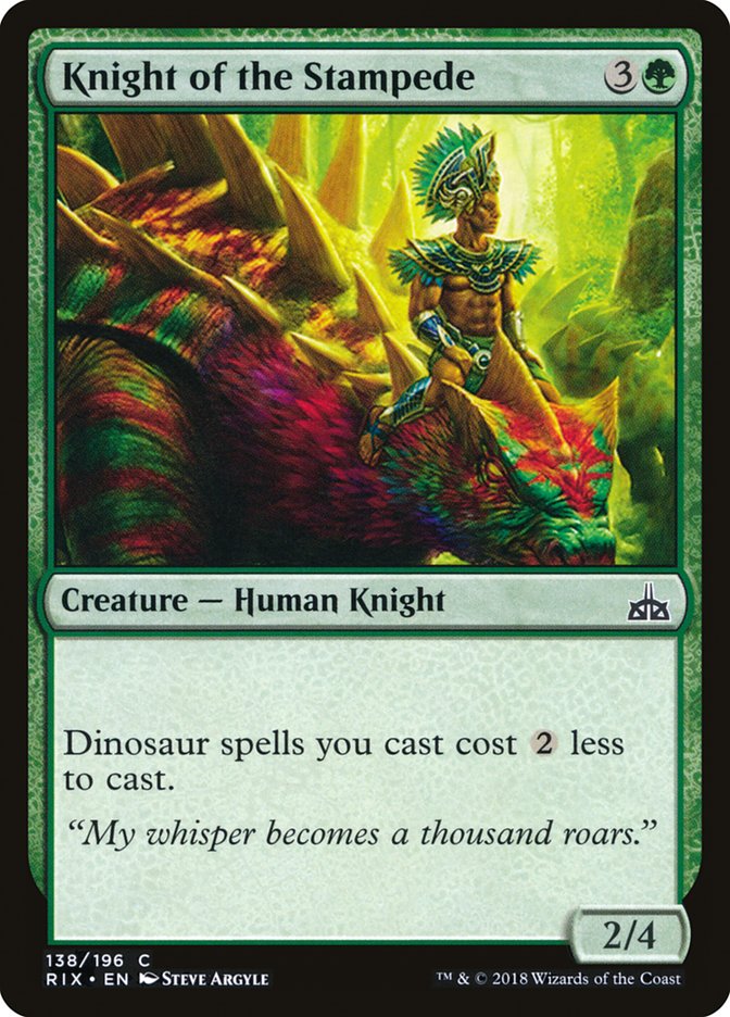 Knight of the Stampede [Rivals of Ixalan] 