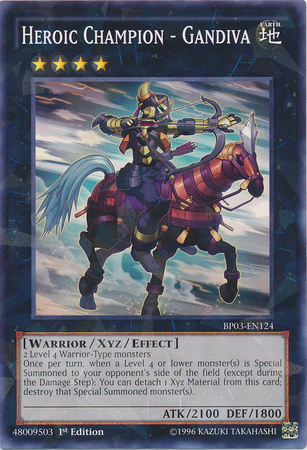 Heroic Champion - Gandiva [BP03-EN124] Shatterfoil Rare 